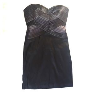 BCBG Black/Smoke Strapless Dress size 6
